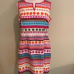 Talbots Multicolor Striped Dress